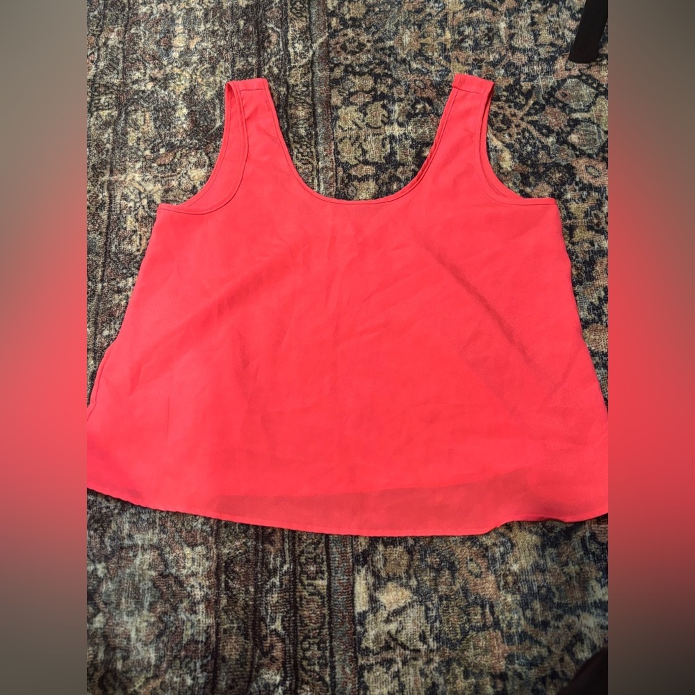 Coral Tank Top Women's One Heart Medium